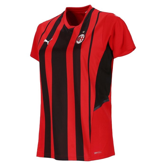 Camiseta AC Milan Replica Primera Ropa Mujer 2021/22 Rojo